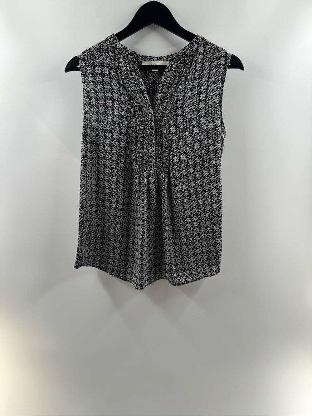 LOFT Printed Tank Blouse – Women’s Small